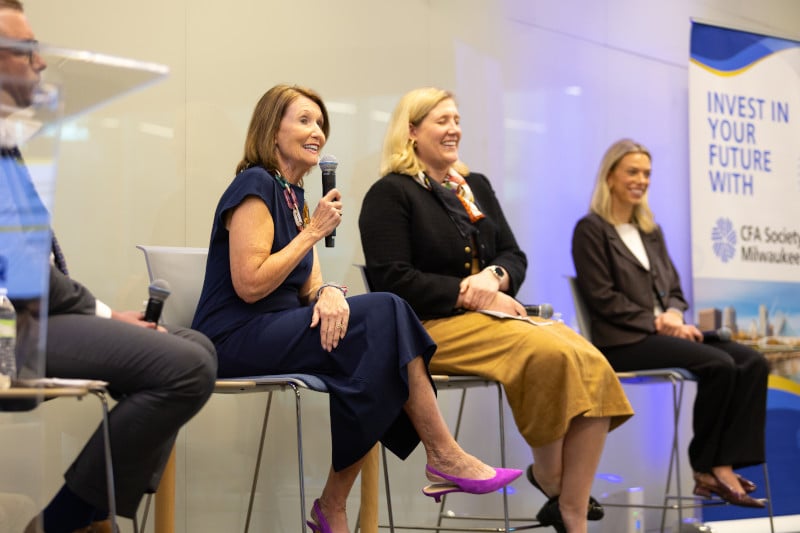 Mary Ellen Stanek joined a panel with Baird Advisors associates Tim Fotsch, Anne Wiesman, and intern Maeve Green.