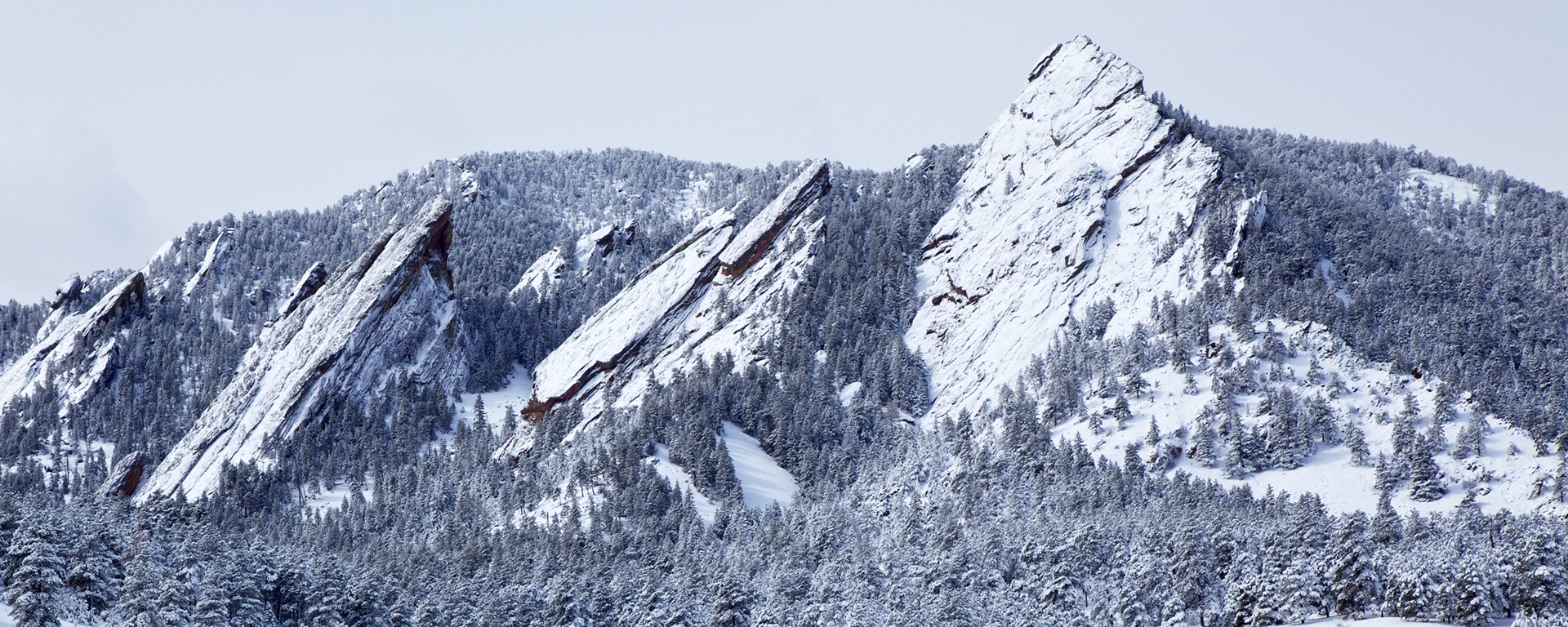 Flatiron Mountains in Winter