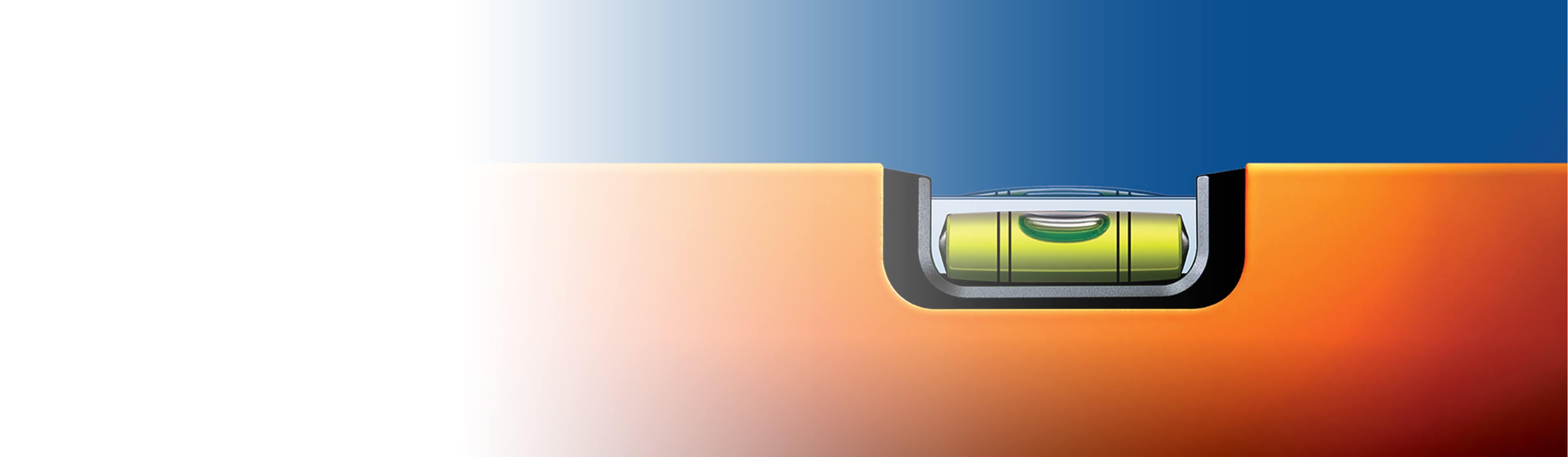 Closeup of a bubble level