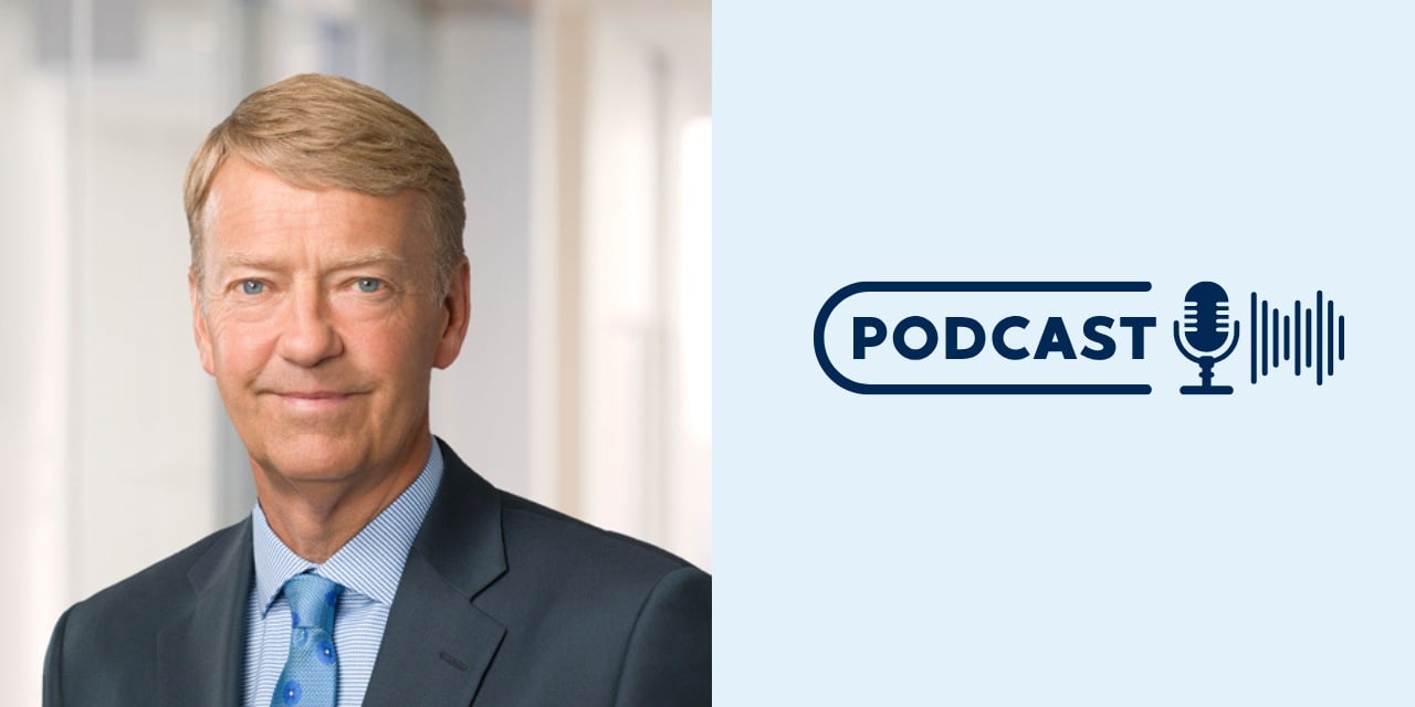 Warren Pierson headshot and podcast icon.