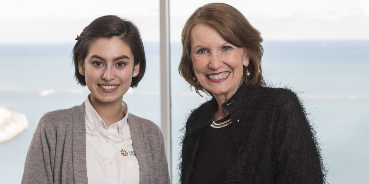 Mary Ellen Stanek and Baird Advisors intern Victoria Rios